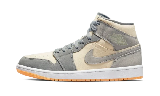 Air Jordan 1 Mid Coconut Milk Particle Grey