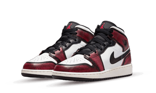 Air Jordan 1 Mid Se Wear Away Chicago Gs – 2. kép