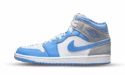 Jordan 1 Mid University Blue Grey