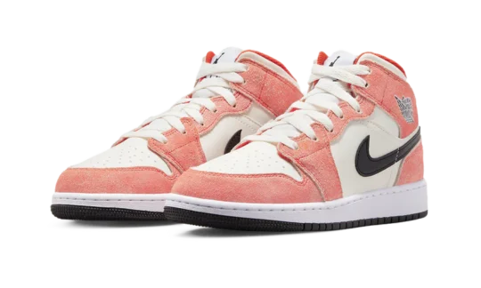 Air Jordan 1 Mid SE Orange Suede – 2. kép