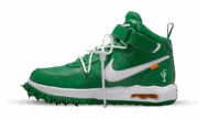 Nike Air Force 1 Mid Off-White Pine Green