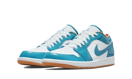 Air Jordan 1 Low SE Barcelona Cyber Teal – 2. kép