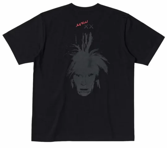 KAWS X UNIQLO WARHOL UT GRAPHIC T-SHIRT BLACK