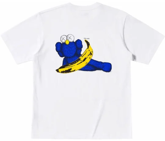 KAWS X UNIQLO WARHOL UT GRAPHIC T-SHIRT WHITE BANANA