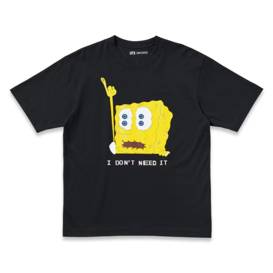 Uniqlo x CPFM Spongebob Squarepants UT Graphic T-Shirt Black